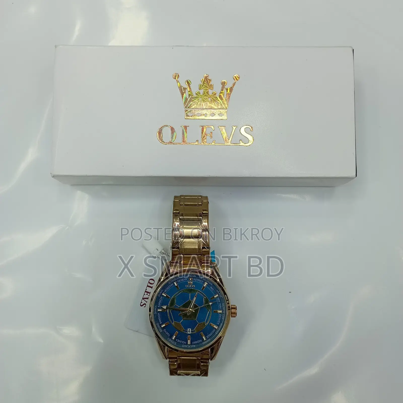 Olevs 9949 Football Dial Men Business Sport Quartz Watch