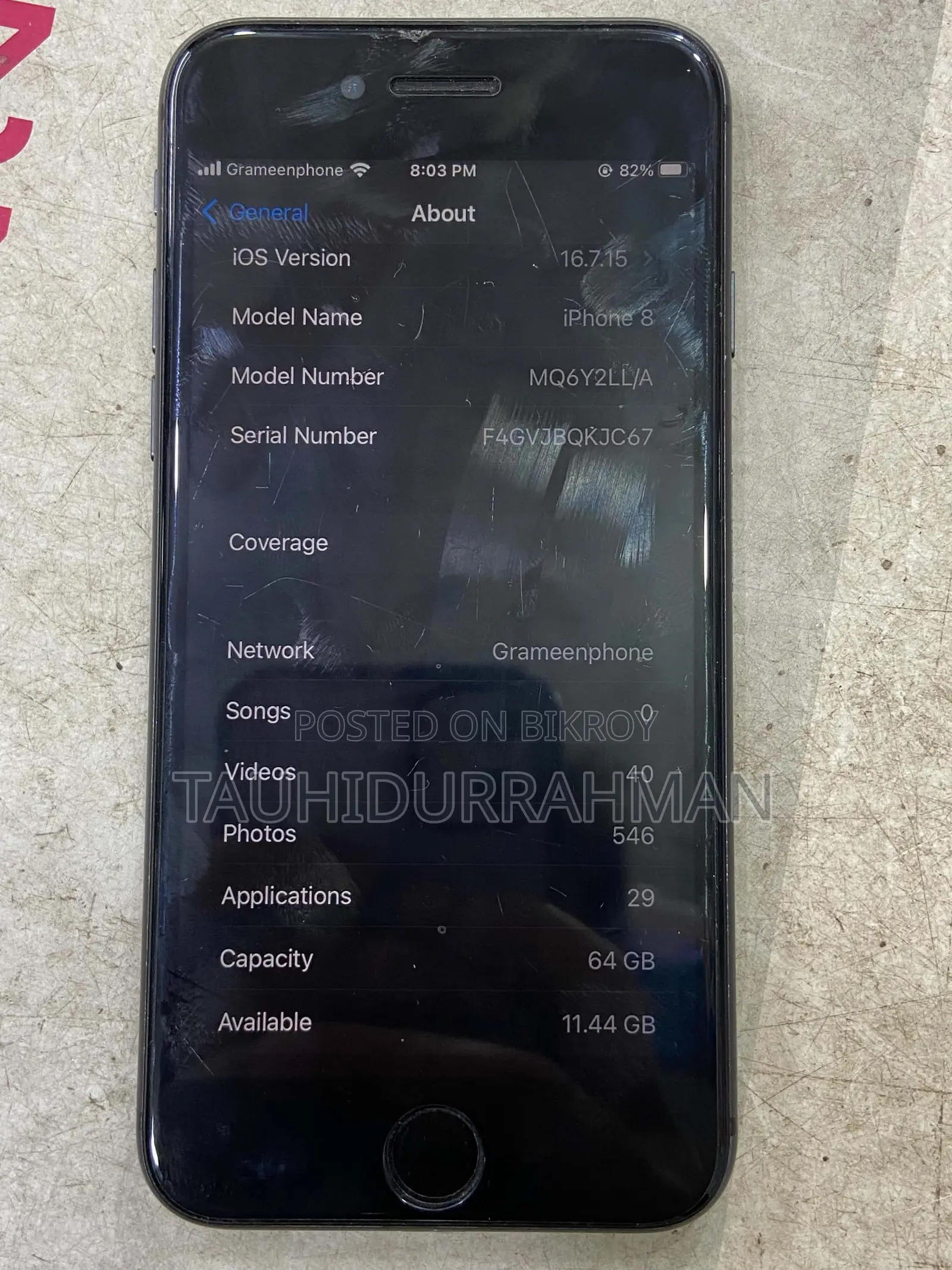 Apple iPhone 8 64 GB Black