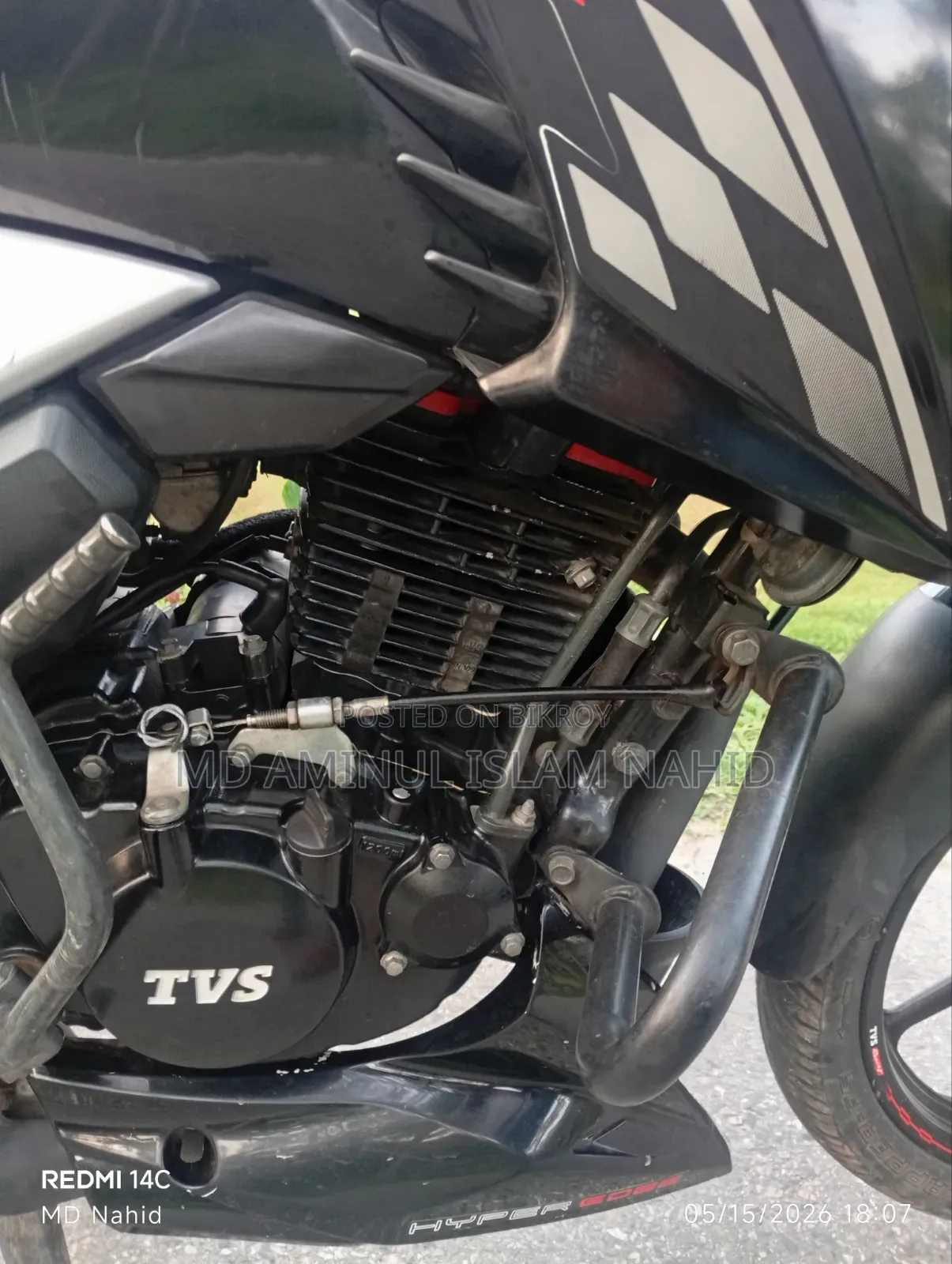 TVS Apache RTR 160 4V 2024 Black