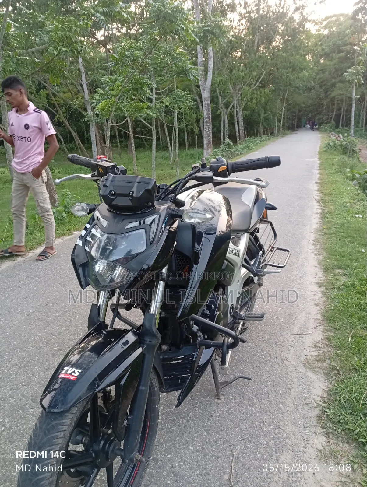 TVS Apache RTR 160 4V 2024 Black