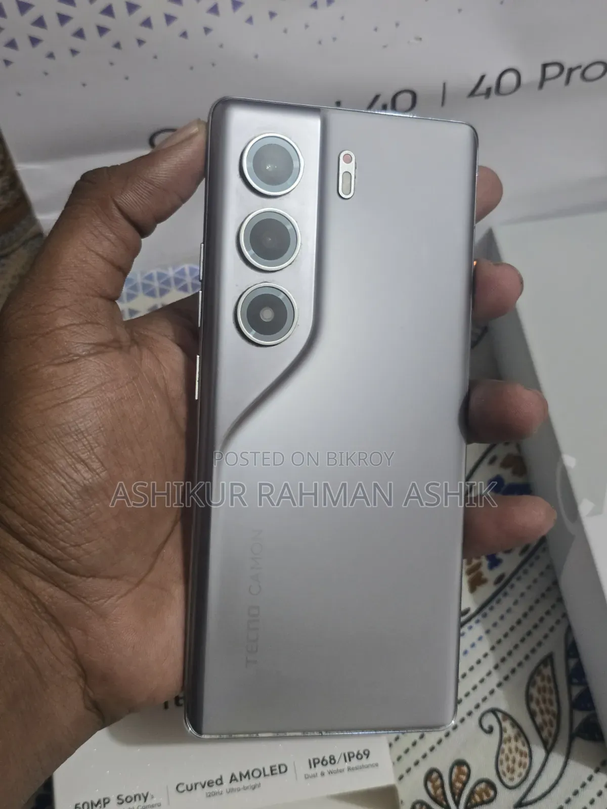 Tecno Camon 40 128 GB Silver