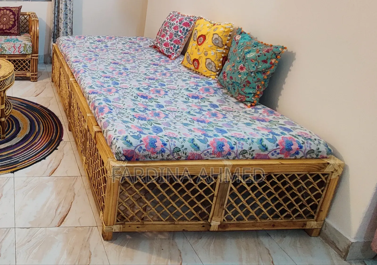Cane Single Bed.