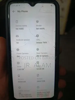 Itel A60S 64 GB Gray
