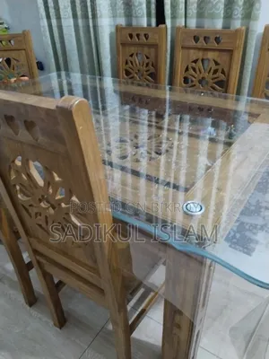 Teak Wood Table and 6 Chairs for Sale (Used for 1 Month)