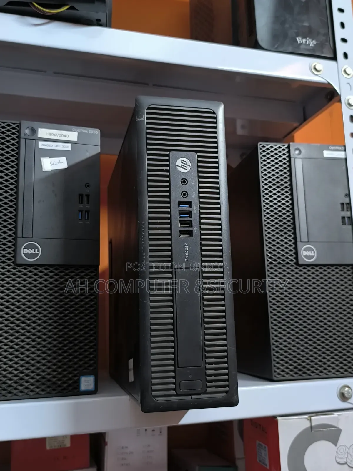 Desktop Computer HP EliteDesk 800 8GB Intel Core i3 SSD 128GB