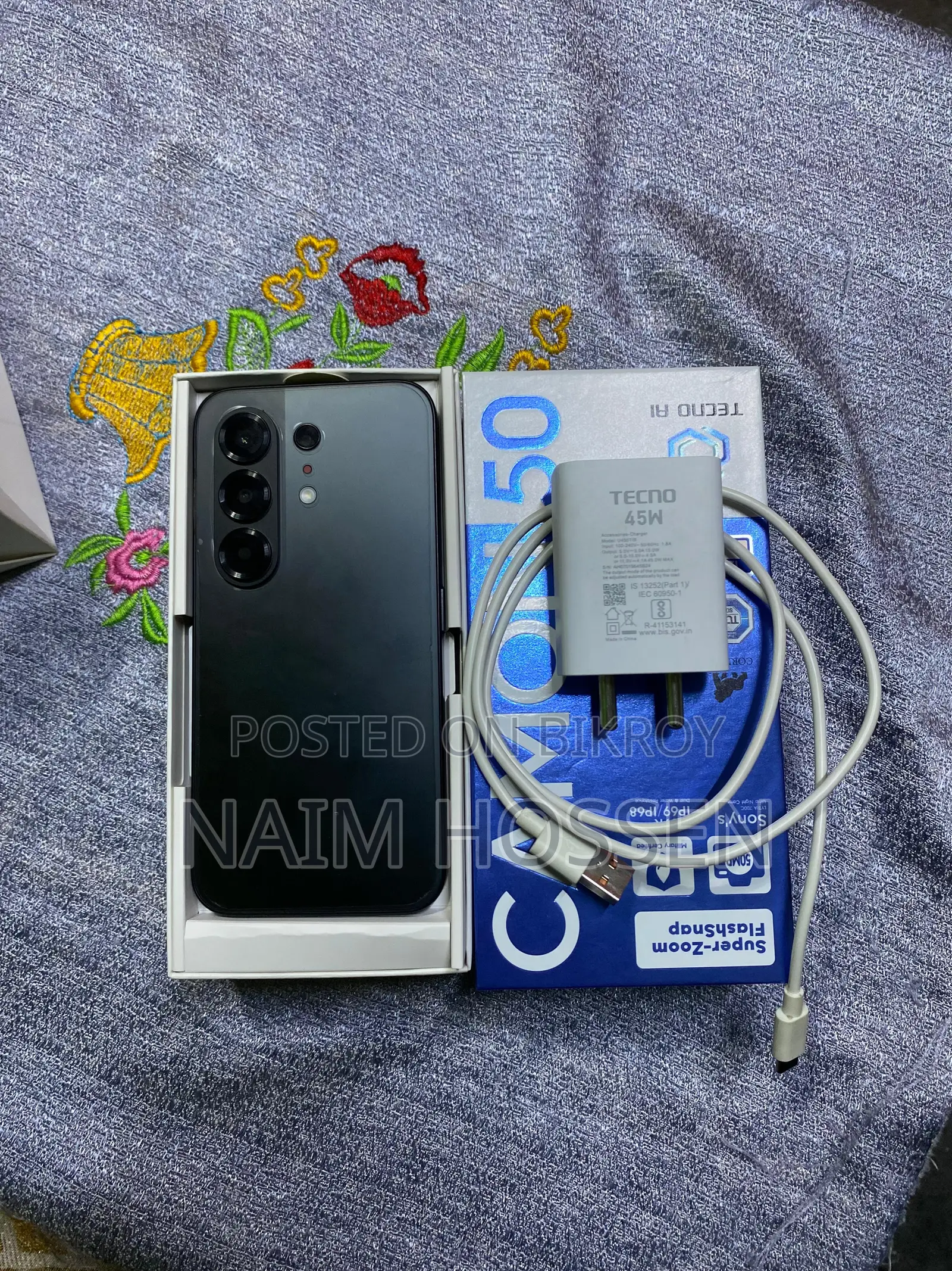 Tecno Camon 50 256 GB Black