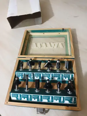 Total 12pcs Router Bits Set (Tacsr0121)