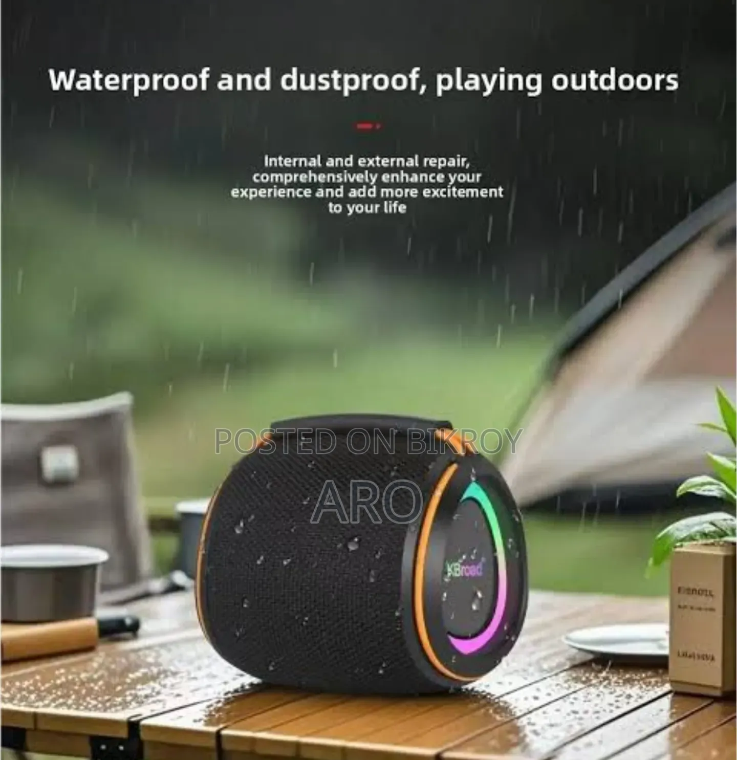 KTS-2408 Portable 12w Music Hifi Super Bass Sound RGB Light