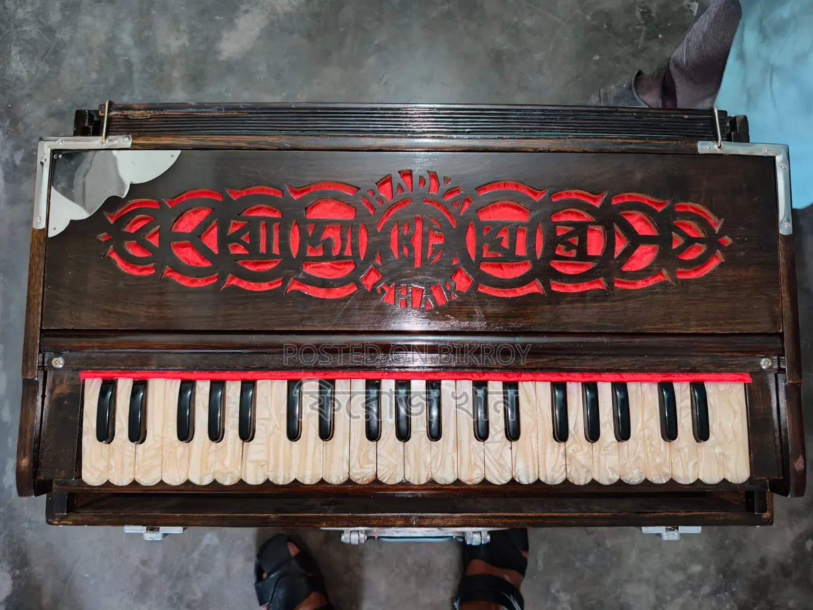 42-Key Jupiter Gold Harmonium. Khara Pata Box Harmonium