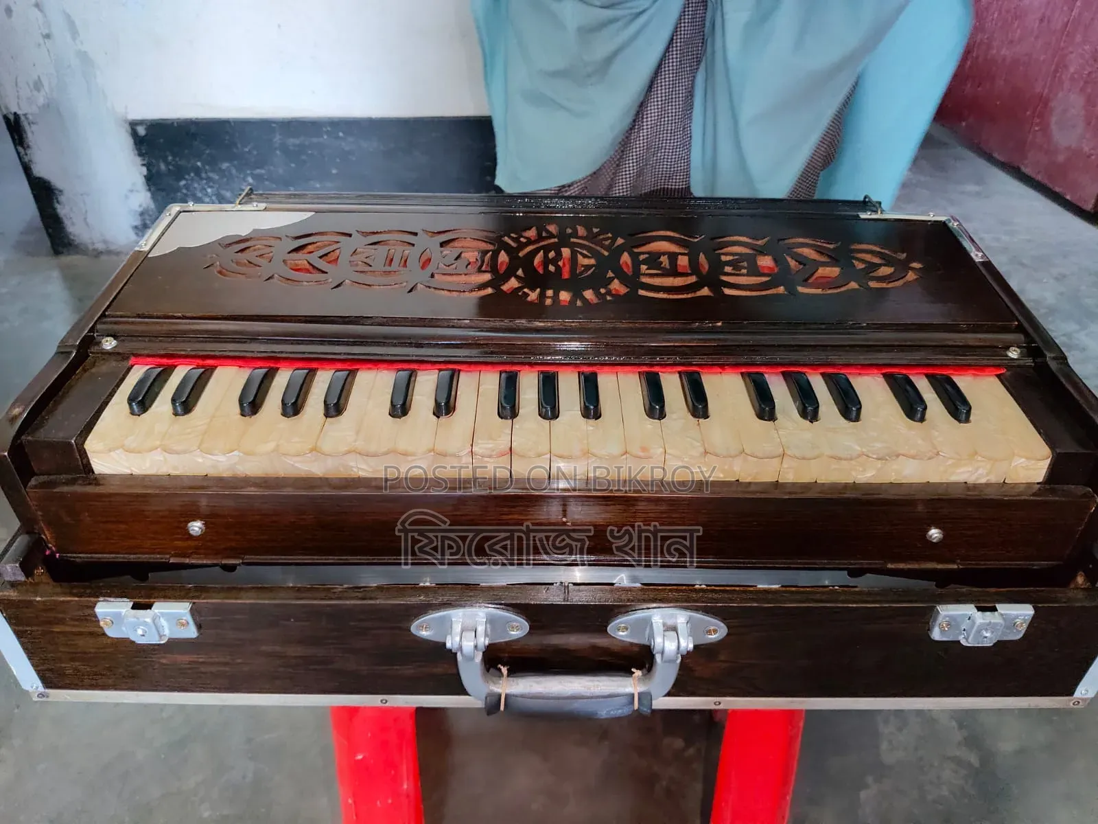 42-Key Jupiter Gold Harmonium. Khara Pata Box Harmonium