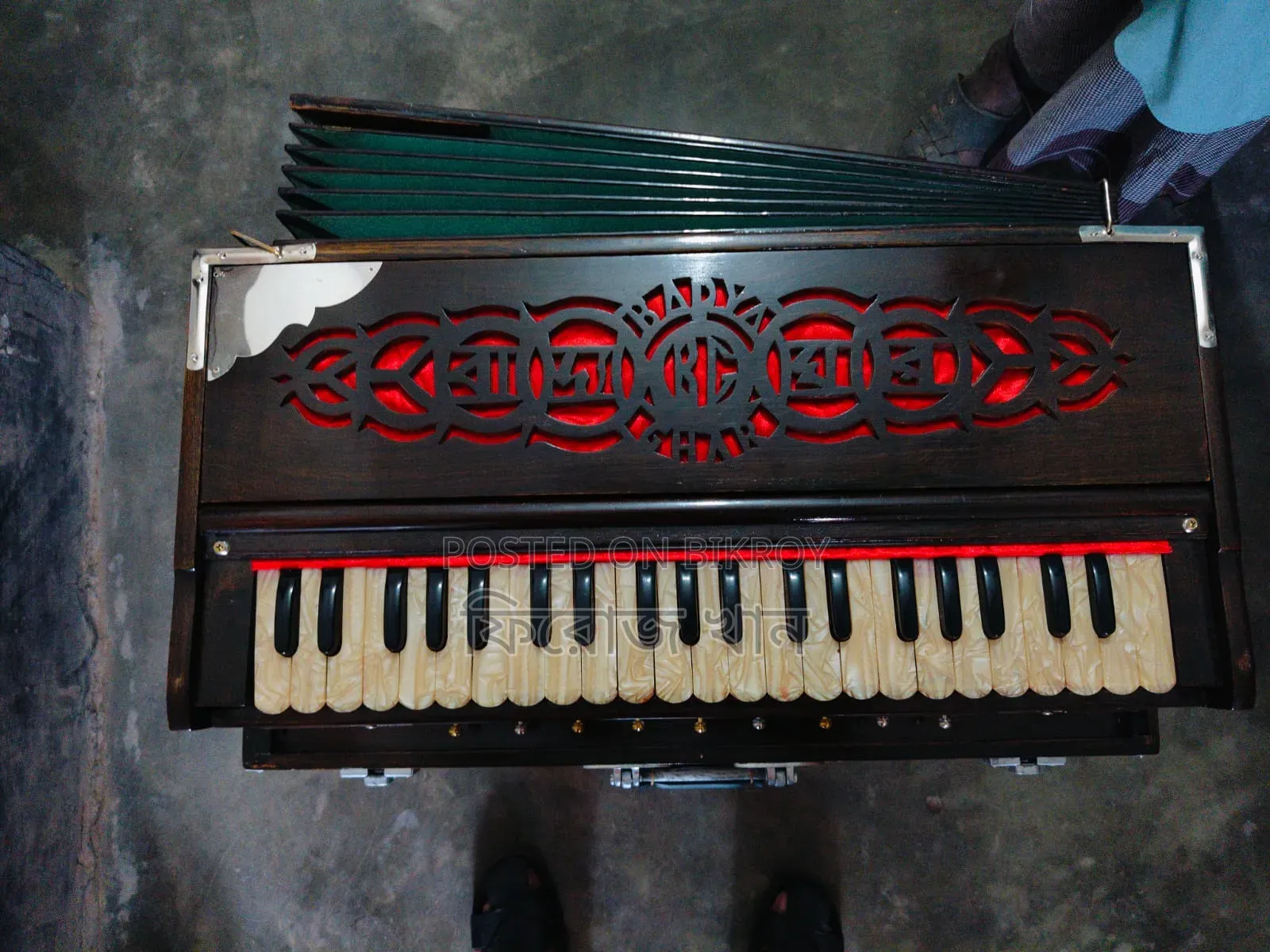 42-Key Jupiter Gold Harmonium. Khara Pata Box Harmonium