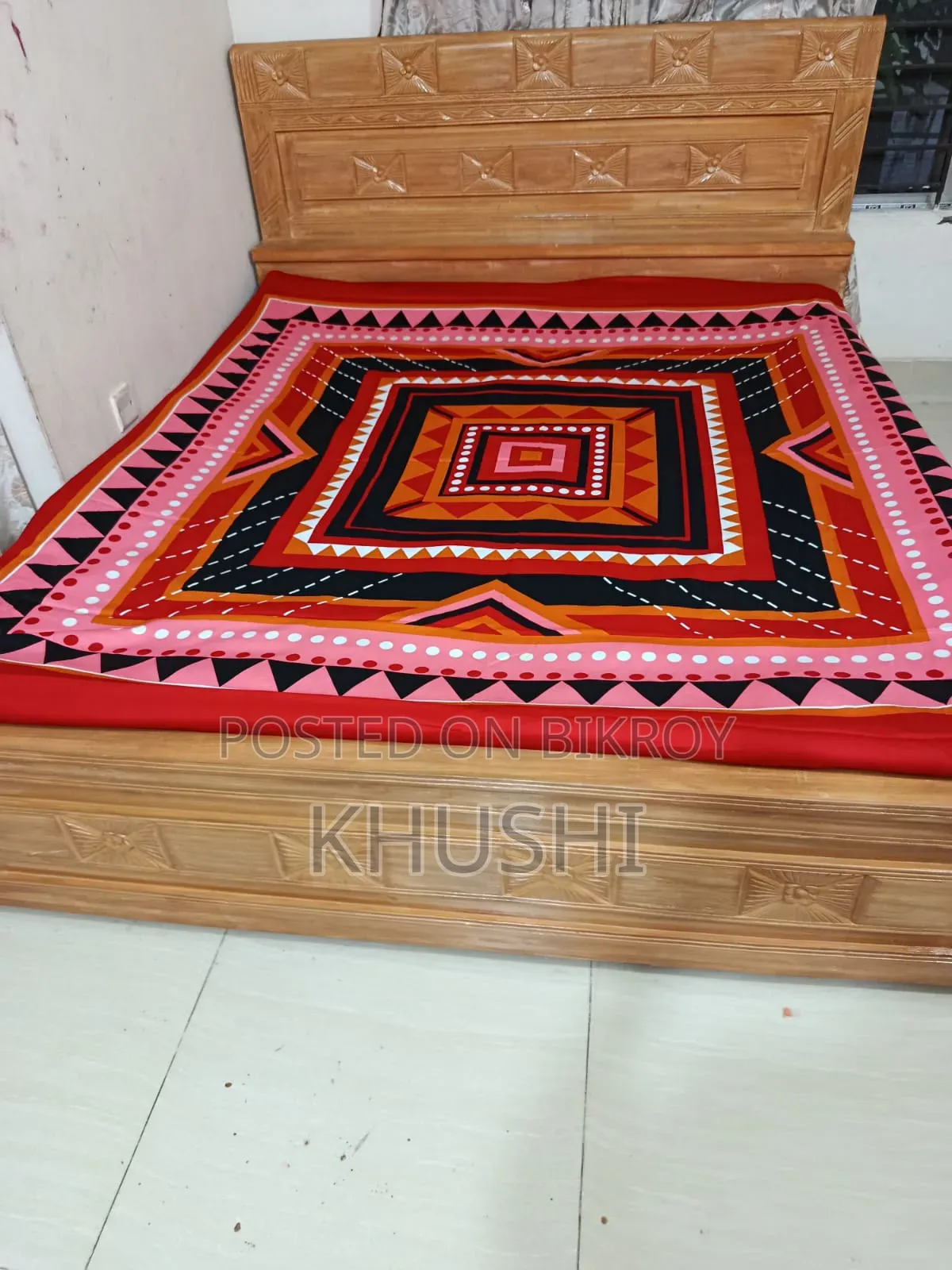 Teak Wood 6/7 Bed