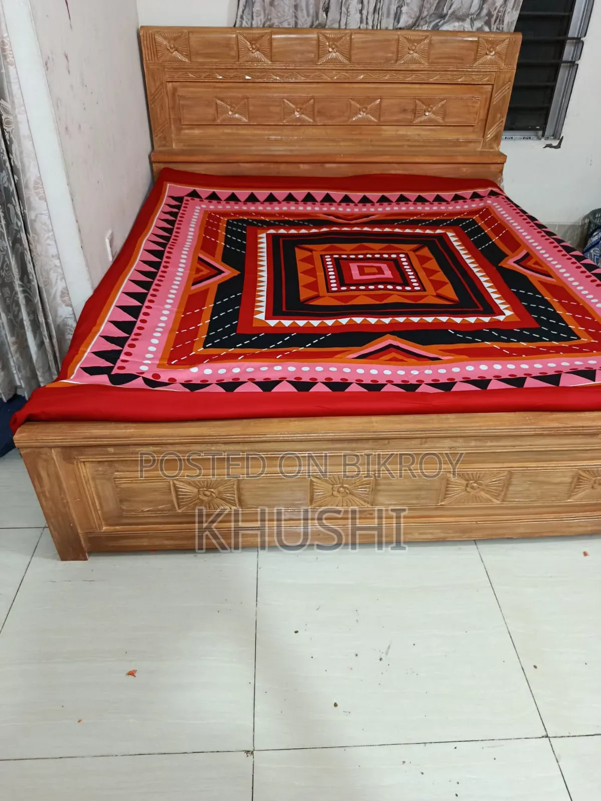 Teak Wood 6/7 Bed