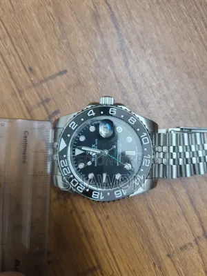 Luxury Design Leather Strap Watch (Rolex Style GMT-Master)