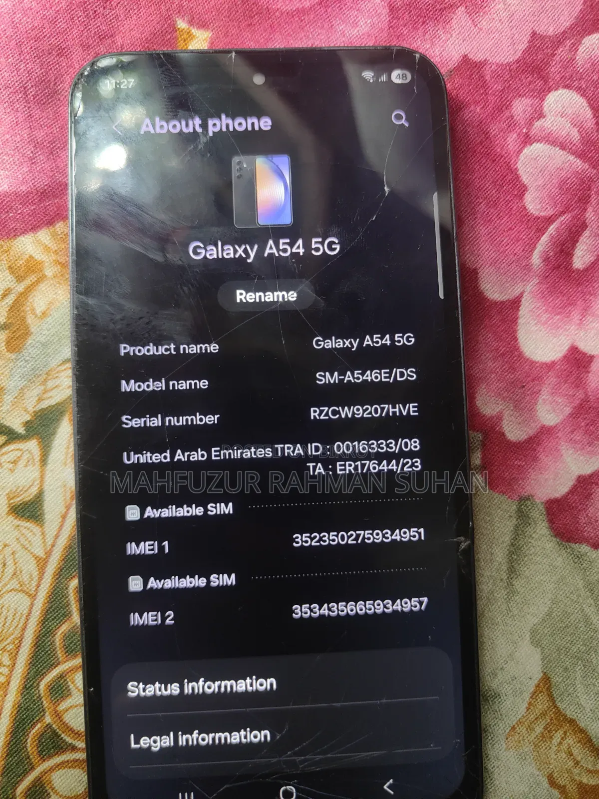 Samsung Galaxy A54 5G 128 GB Black