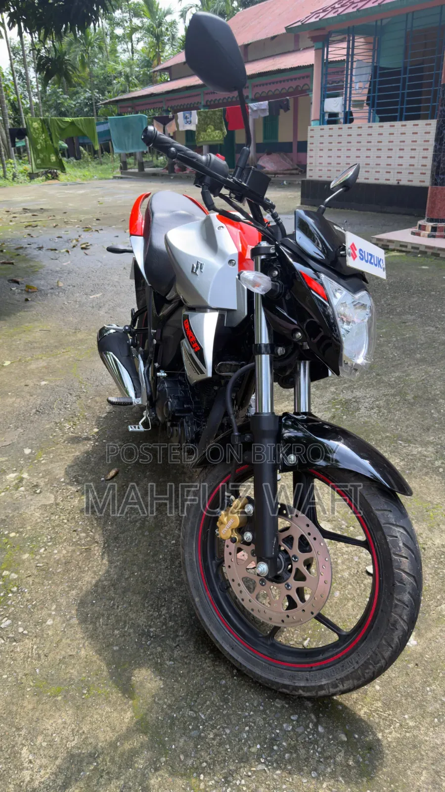 Suzuki Gixxer Monotone 2026 Orange