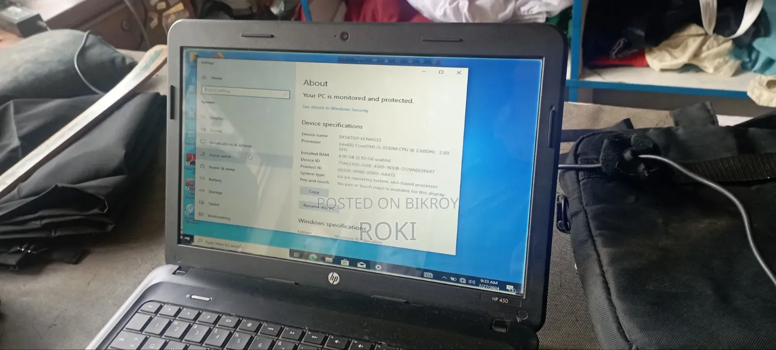 Laptop HP 14S 4GB Intel Core i5 HDD 256GB