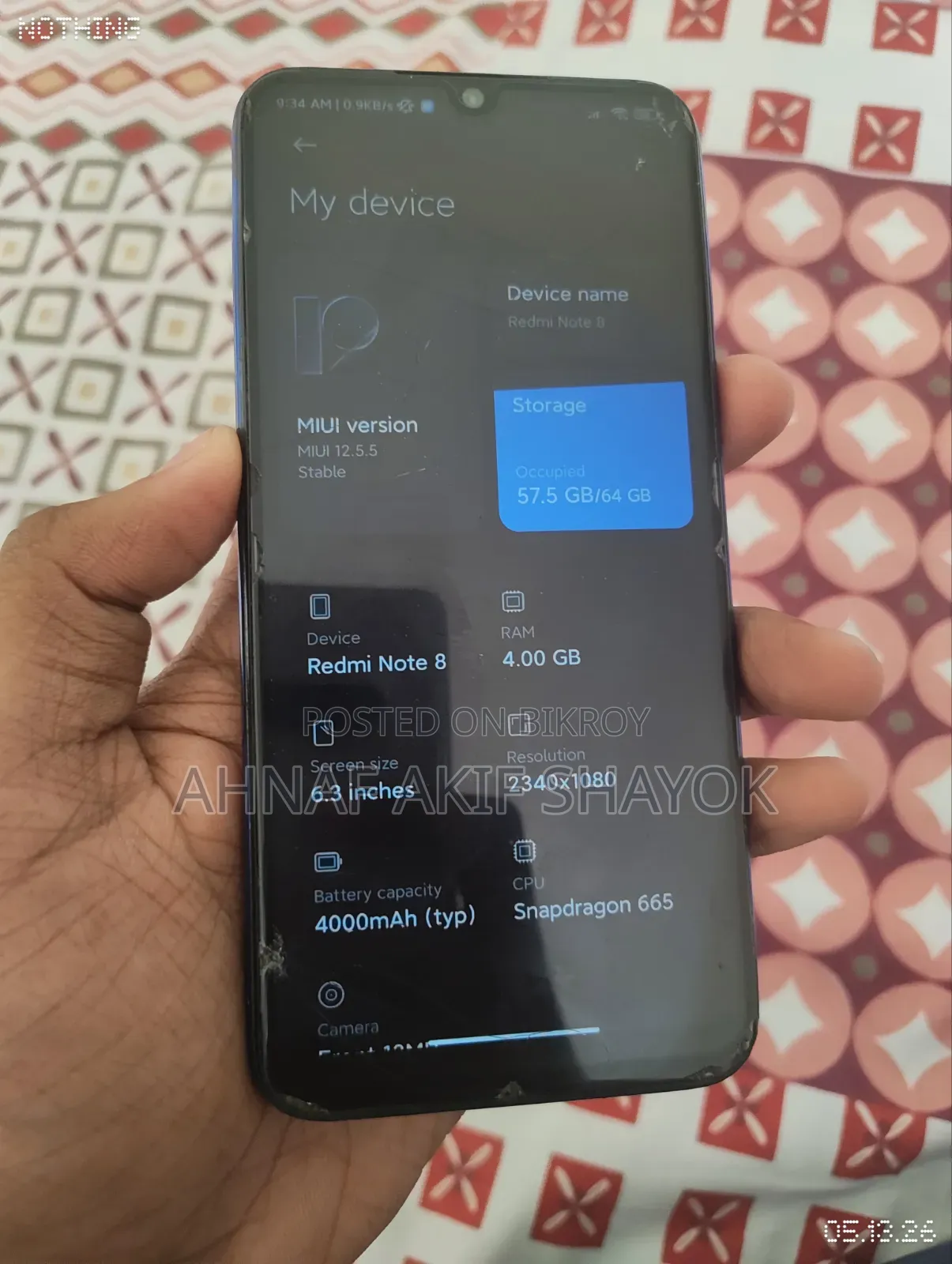 শাওমি রেডমি নোট ৮ ৬৪ জিবি ব্লু