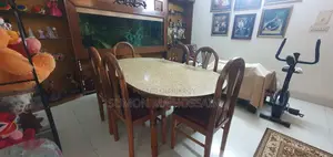 Segun Wood 6-Chair Dining Table