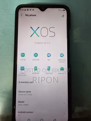 Infinix 64 GB Blue