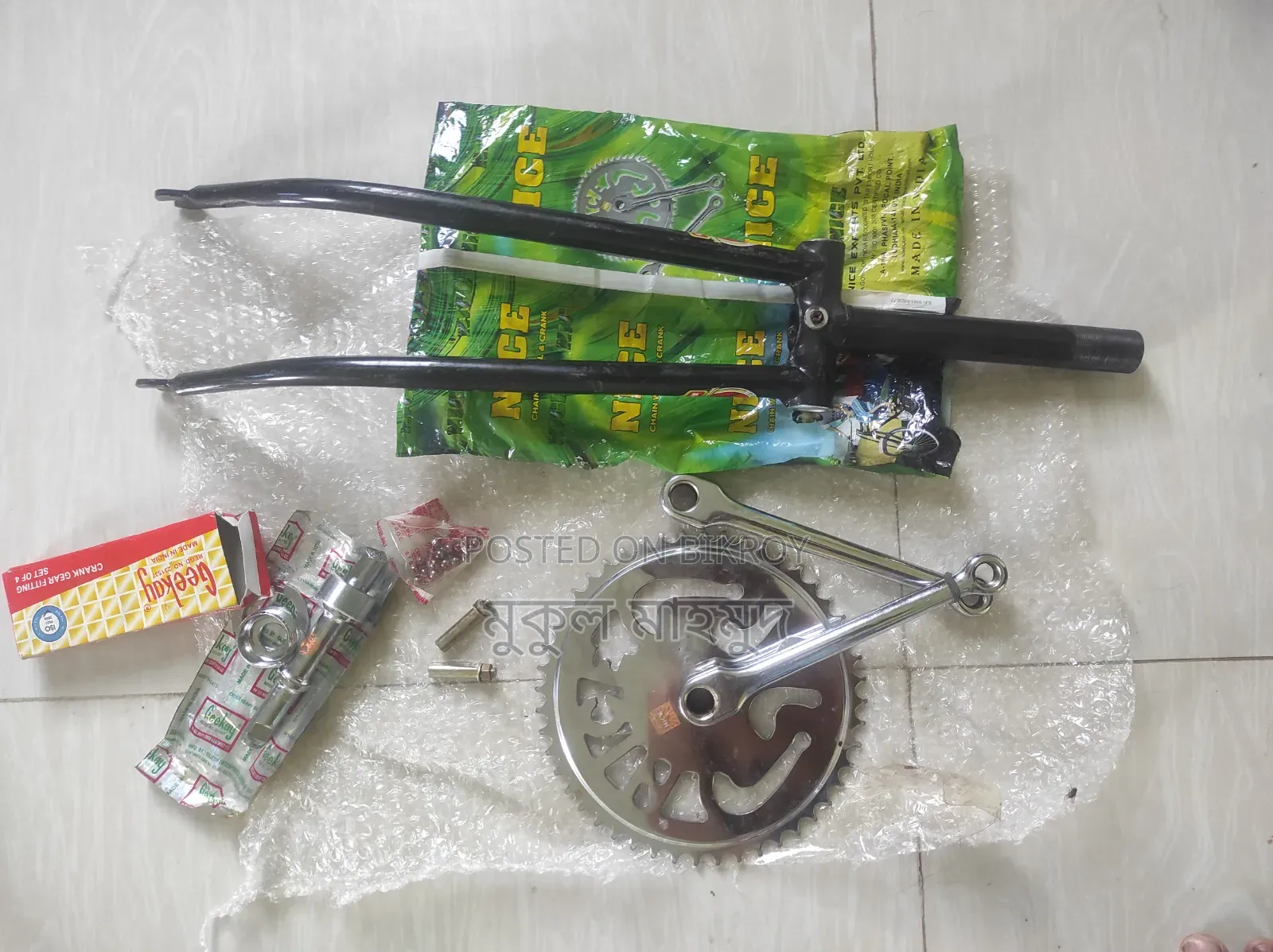 Bicycle Fork, Crank Set, BB Set