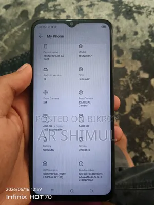 Tecno Spark Go 64 GB Black