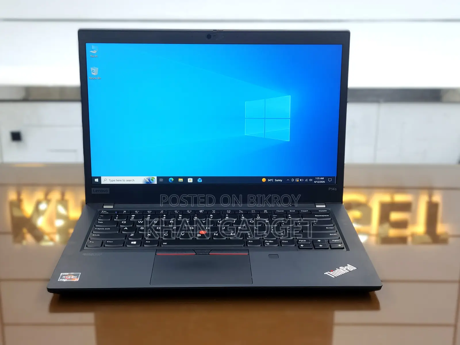 ল্যাপটপ Lenovo ThinkPad P14s 8GB AMD Ryzen 7 SSD 512GB
