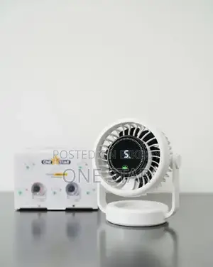 One Star Os-4000 Mini Rechargeable Portable Table Fan With 5-Speed