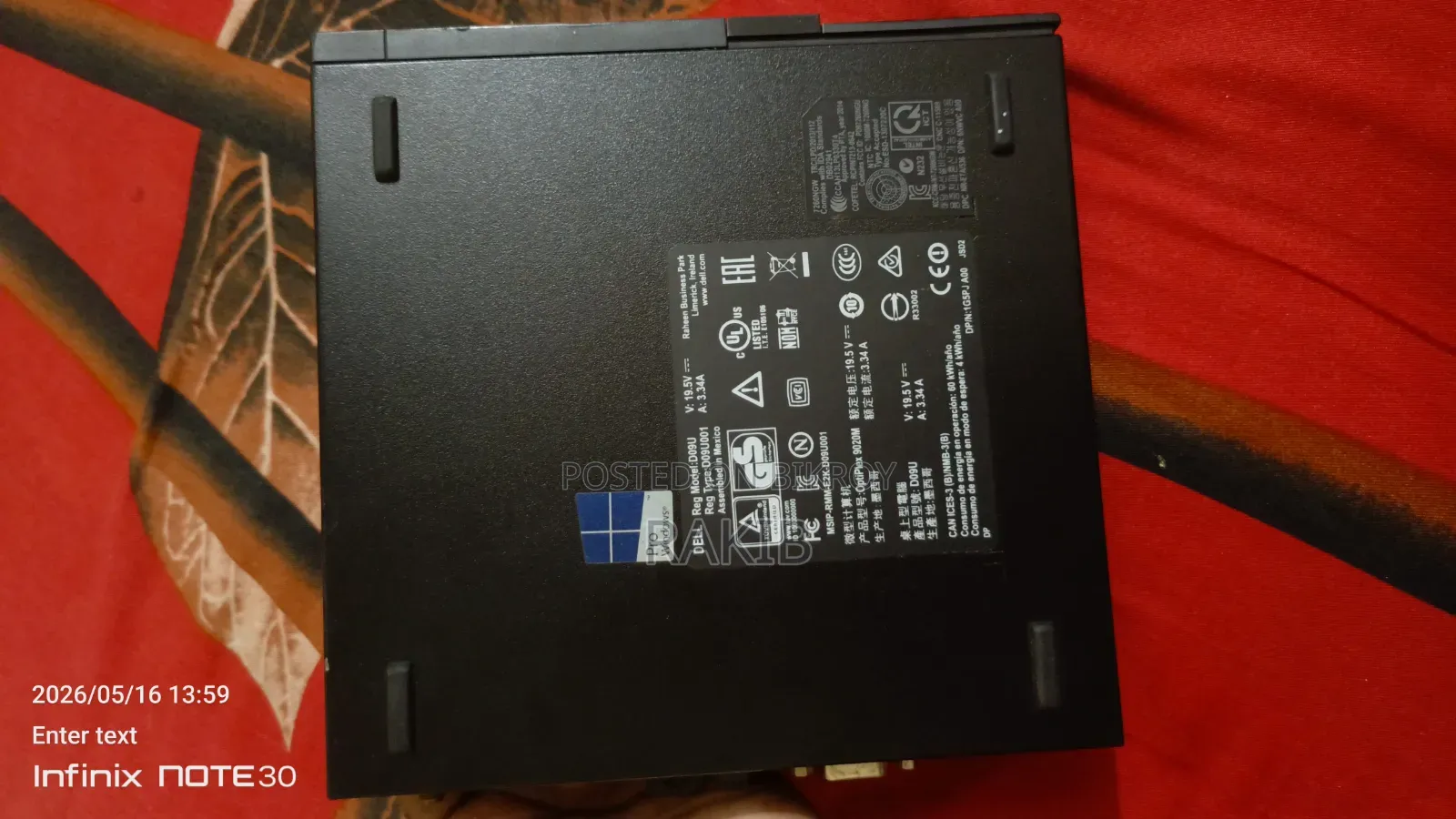 Desktop Computer Dell 4GB Intel Core I5 SSD 128GB
