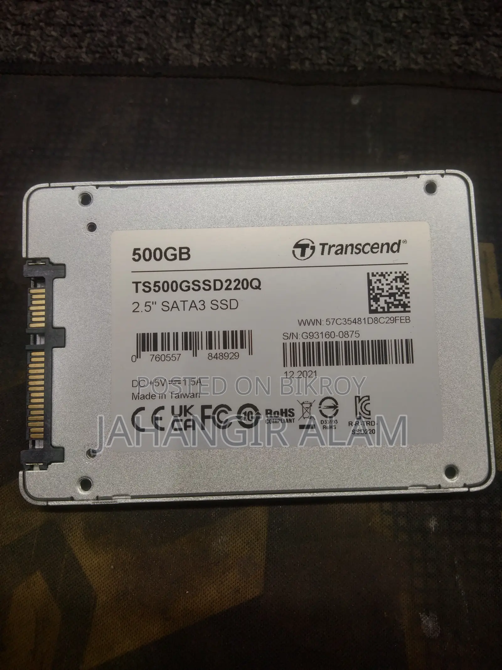 Transcend 500GB SSD