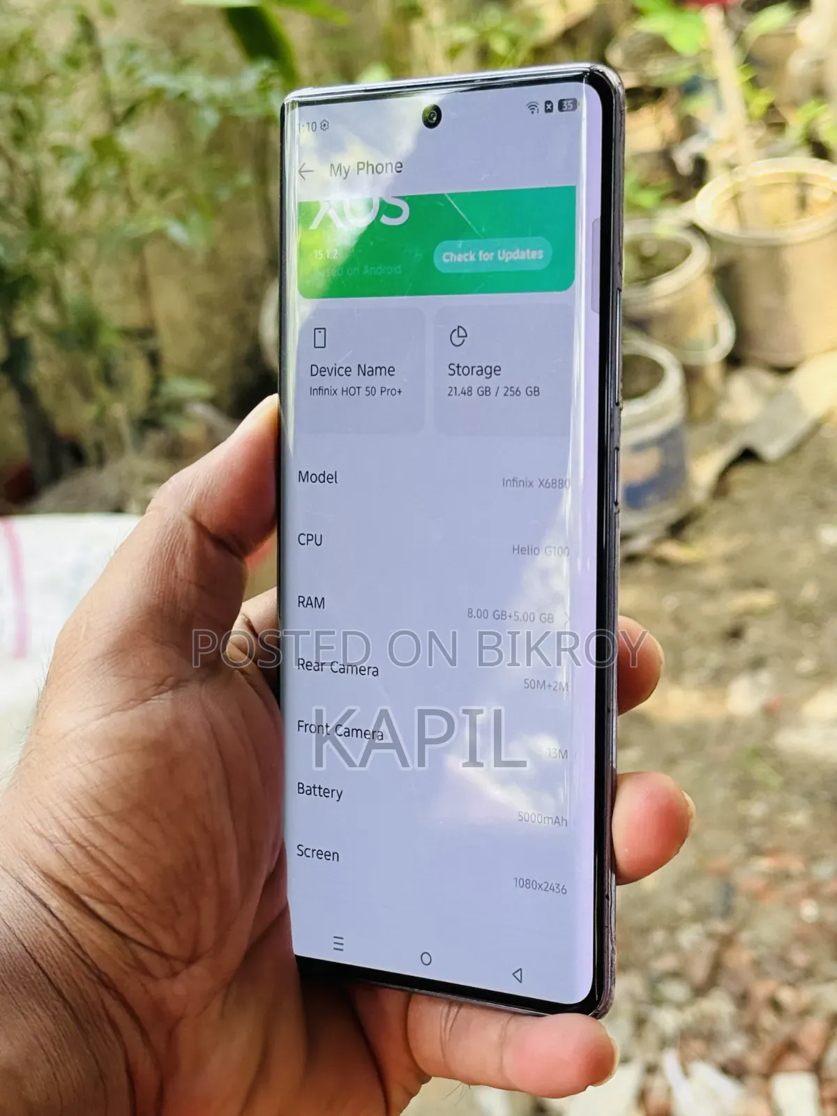 Infinix Hot 50 Pro+ 4G 256 GB পিঙ্ক