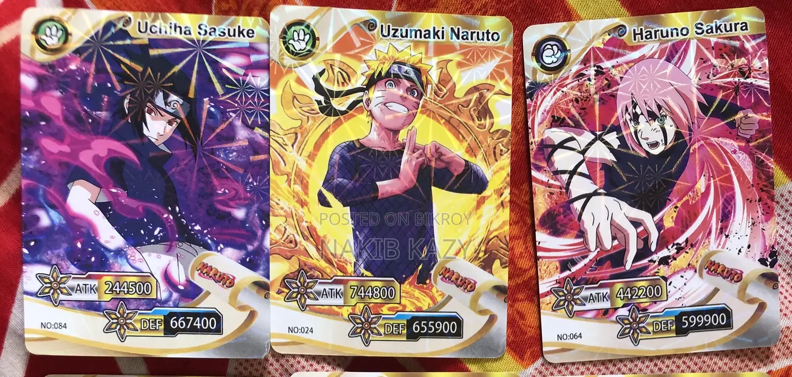 Naruto Anime Cards (Original Team 7)
