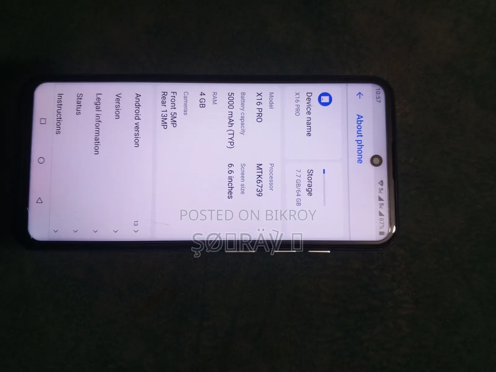 Oppo A16 64 GB Silver