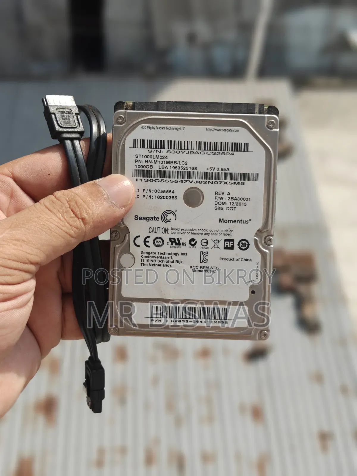 Seagate 1tb Laptop Hard Disk Drive