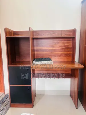 Beautiful Study Table With Bookshelf