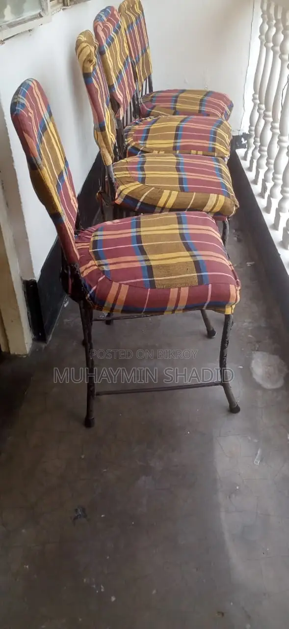 4 Iron/Steel Body Chairs