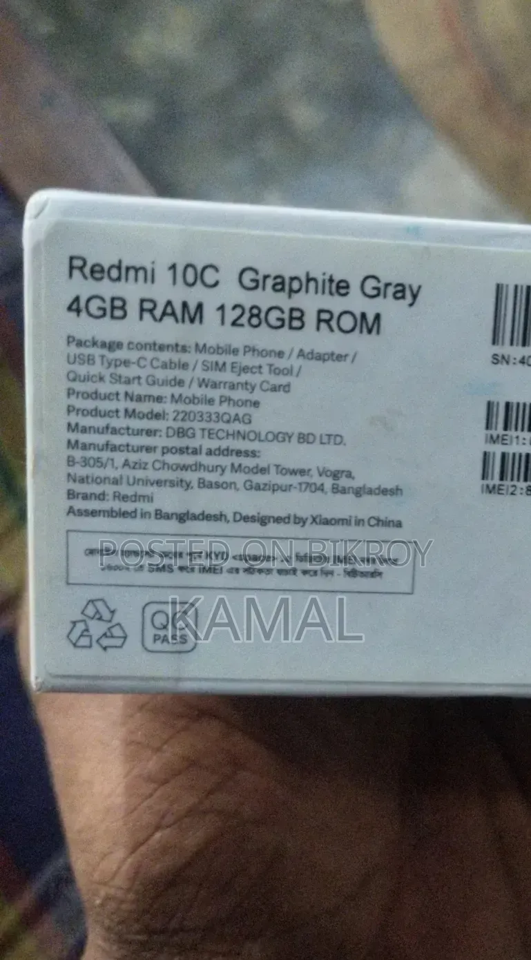 Xiaomi Redmi 10C 128 GB Black