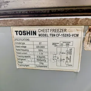 Toshin Chest Freezer Running Condition (Read Description)