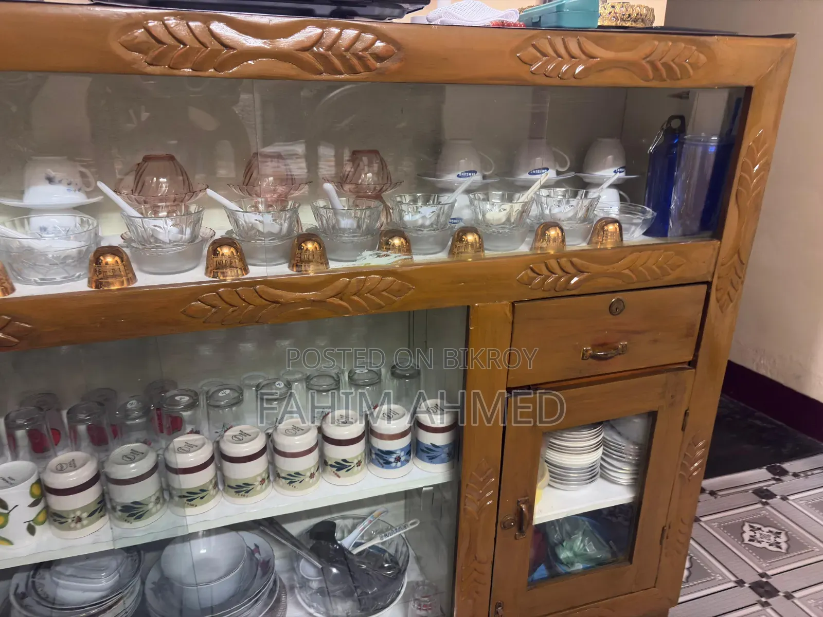 New Teak Wood Showcase
