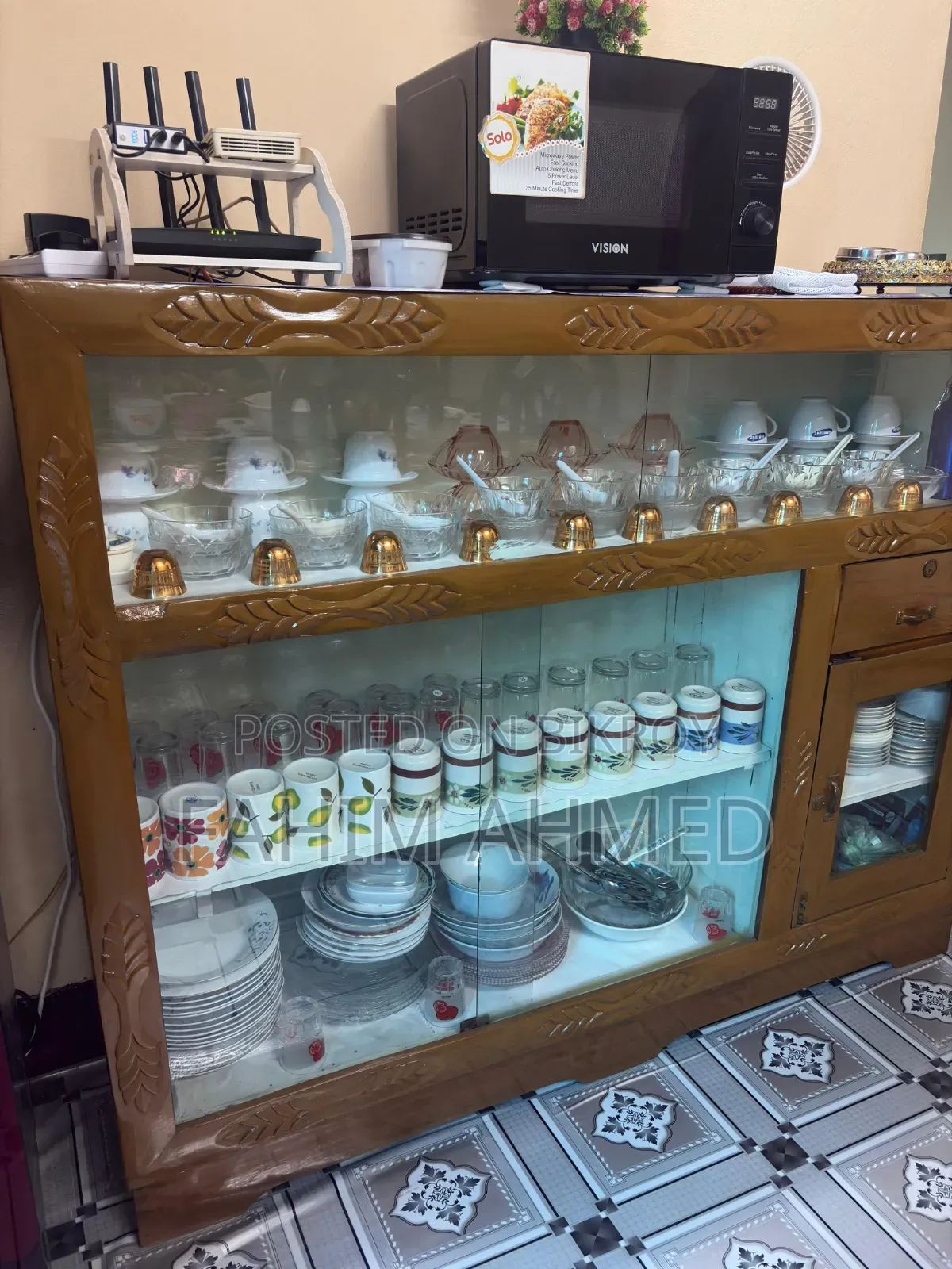 New Teak Wood Showcase