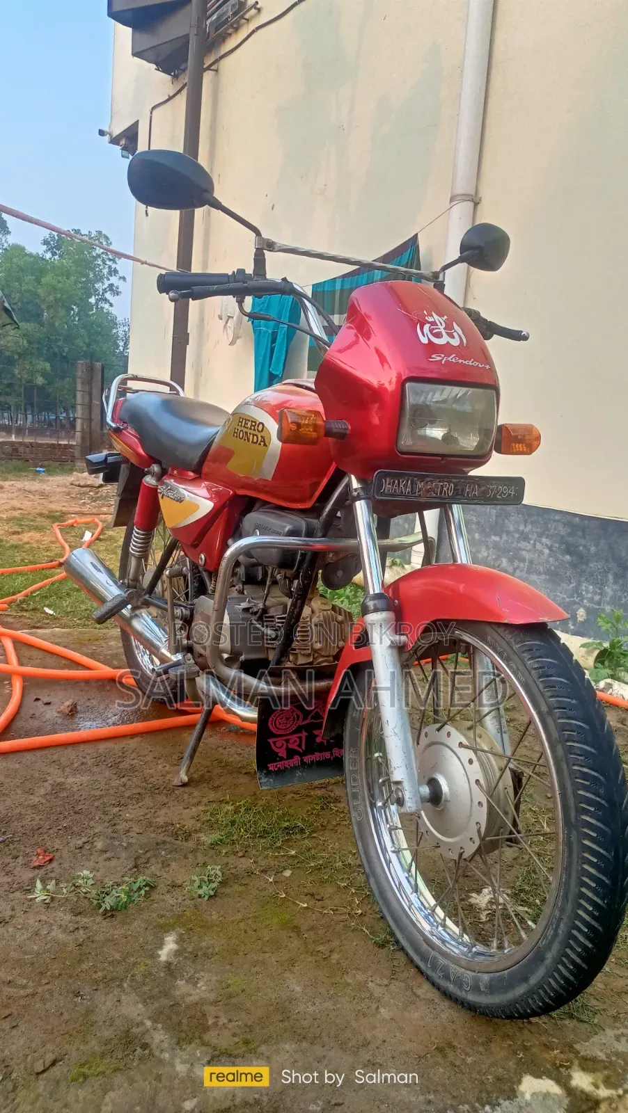 Hero Honda 100cc Bike Red