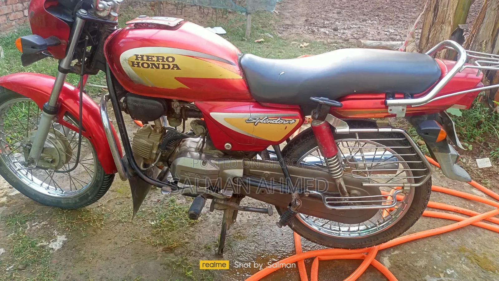 Hero Honda 100cc Bike Red