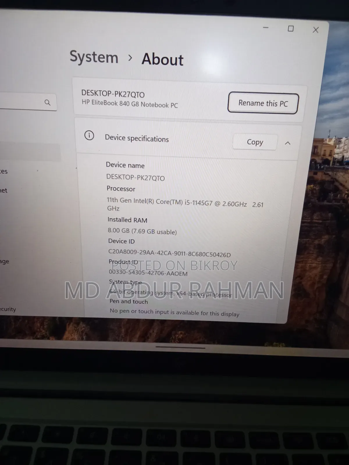 New Laptop HP 14S 8GB Intel Core I5 HDD 256GB
