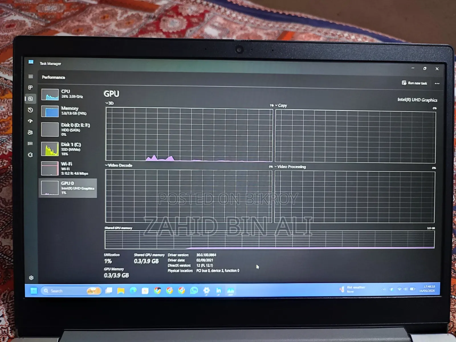 Laptop Lenovo Ideapad 3 8GB Intel Core I5 SSD 1T