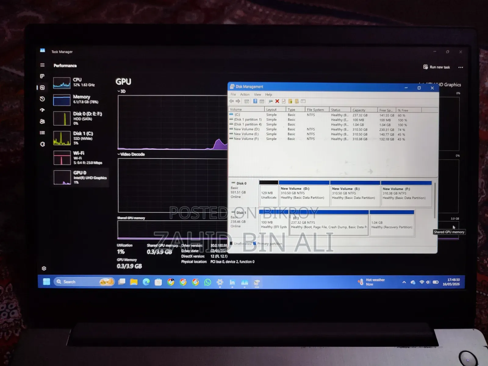 Laptop Lenovo Ideapad 3 8GB Intel Core I5 SSD 1T