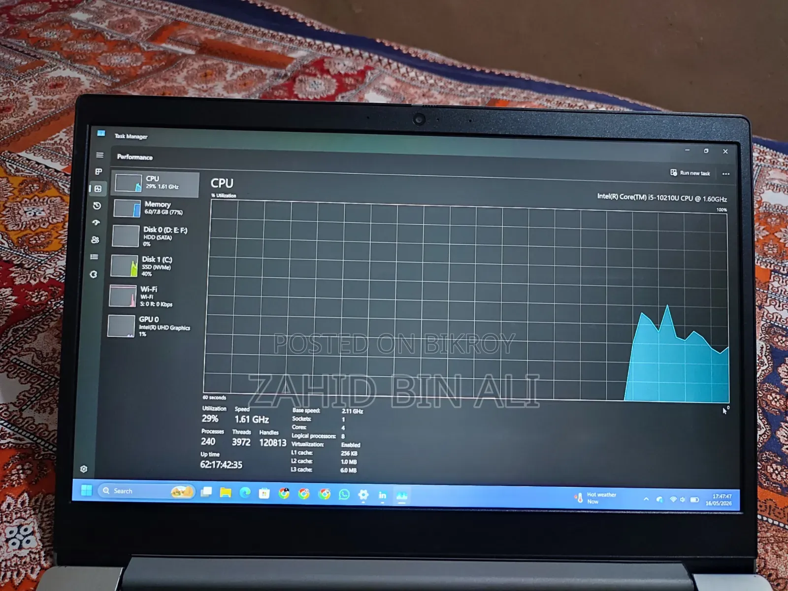 Laptop Lenovo Ideapad 3 8GB Intel Core I5 SSD 1T