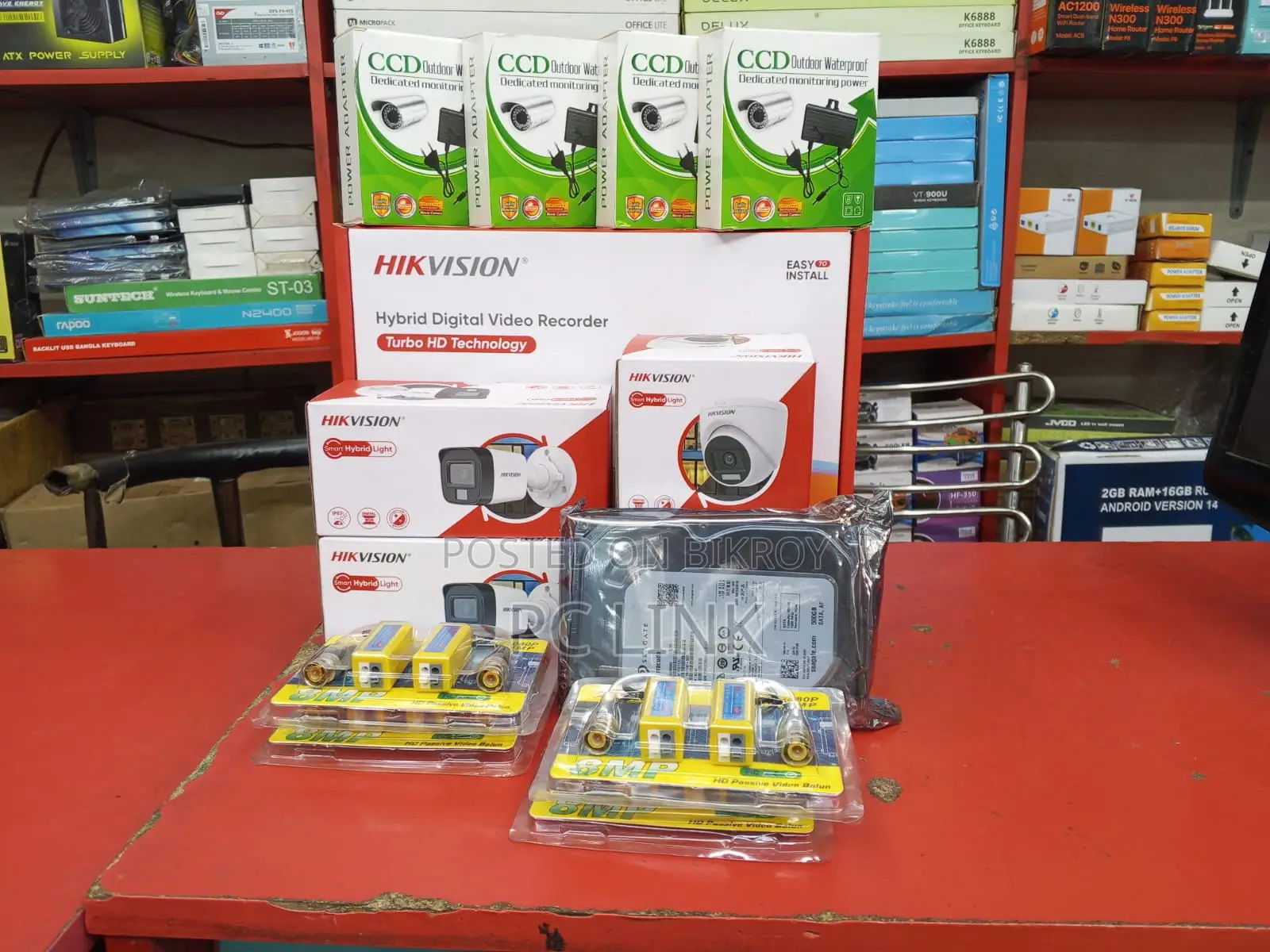 04 Pcs Full HD Camera, 500GB HDD DVR Total Packages