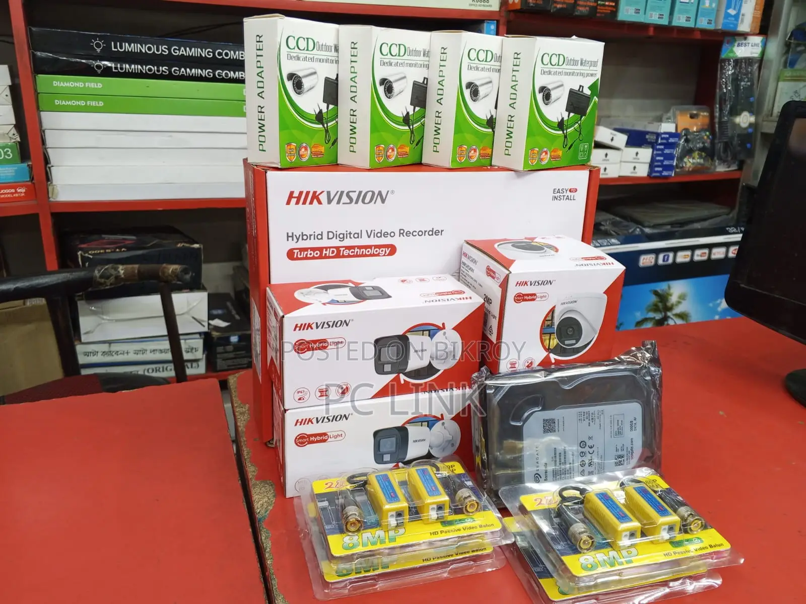 04 Pcs Full HD Camera, 500GB HDD DVR Total Packages