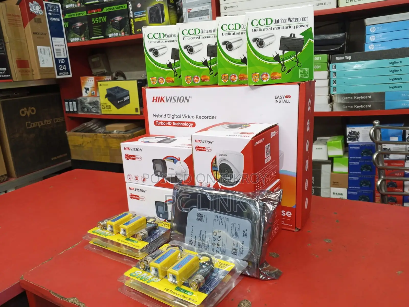 04 Pcs Full HD Camera, 500GB HDD DVR Total Packages