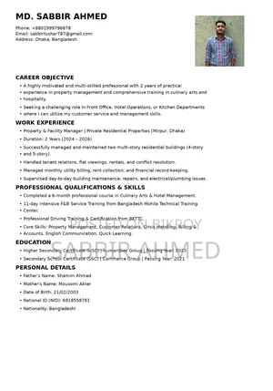 Front Desk or Any Kind of Job Needed
